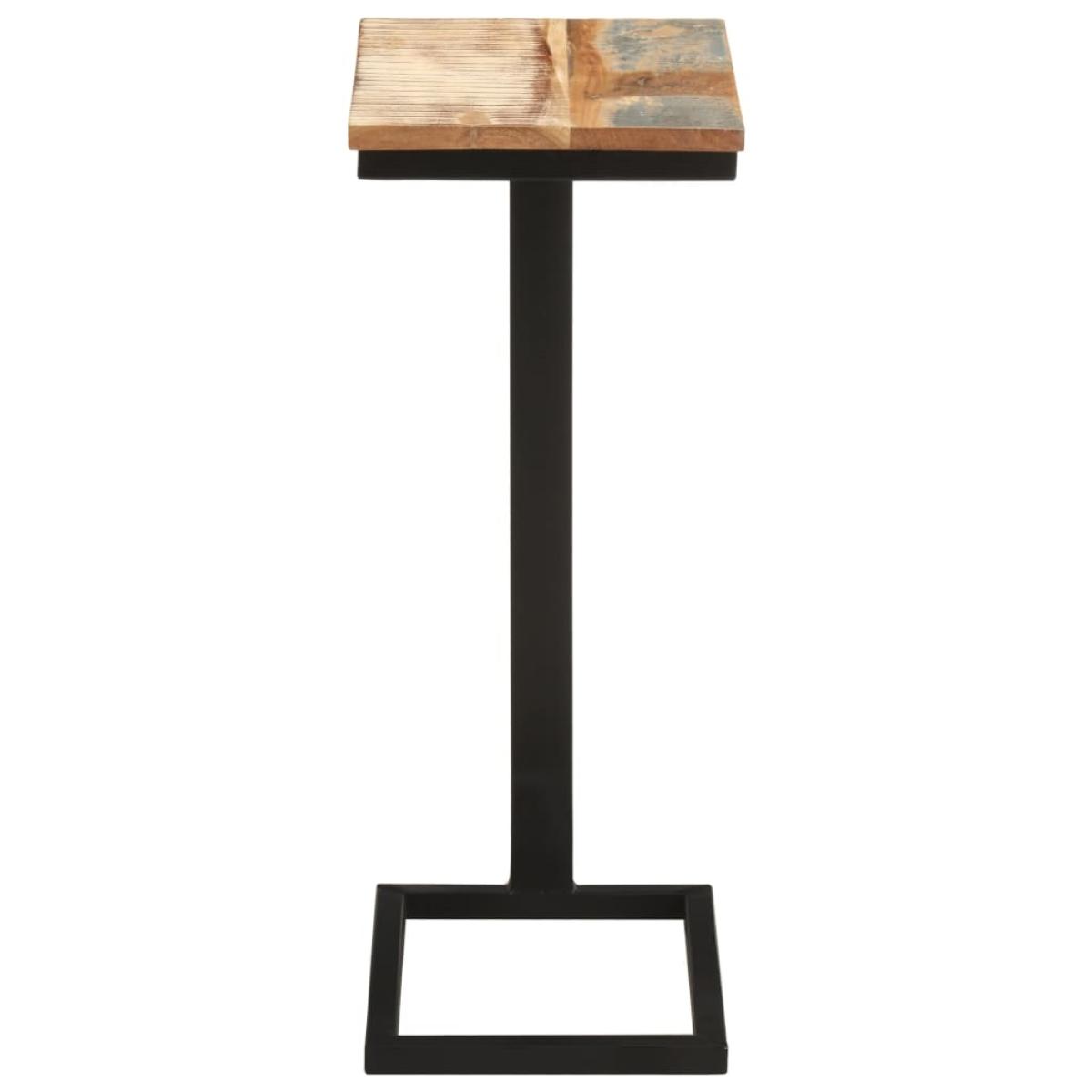 Mesitas auxiliares 2 uds madera reciclada 31,5x24,5x64,5 cm