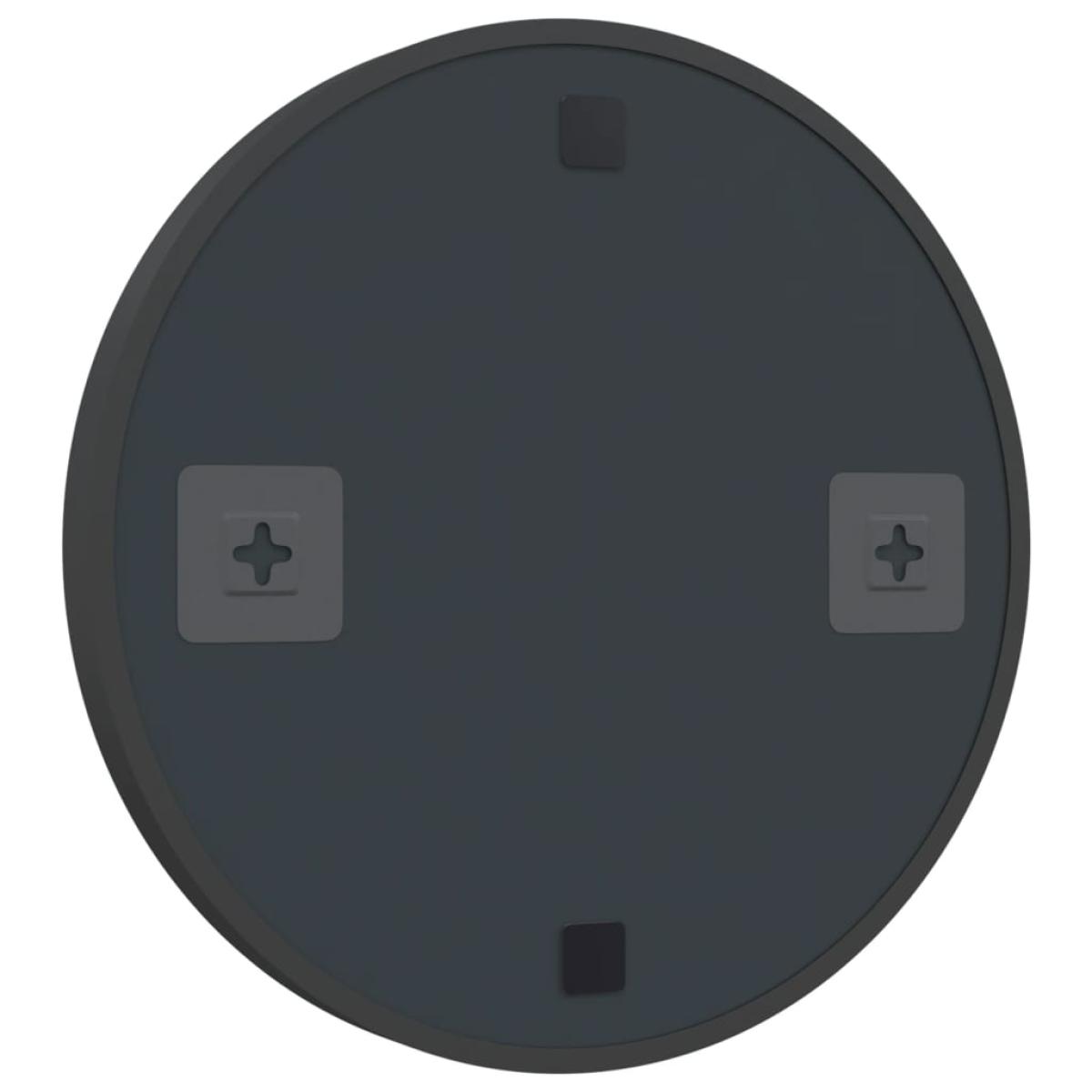 Espejo de pared negro 40 cm