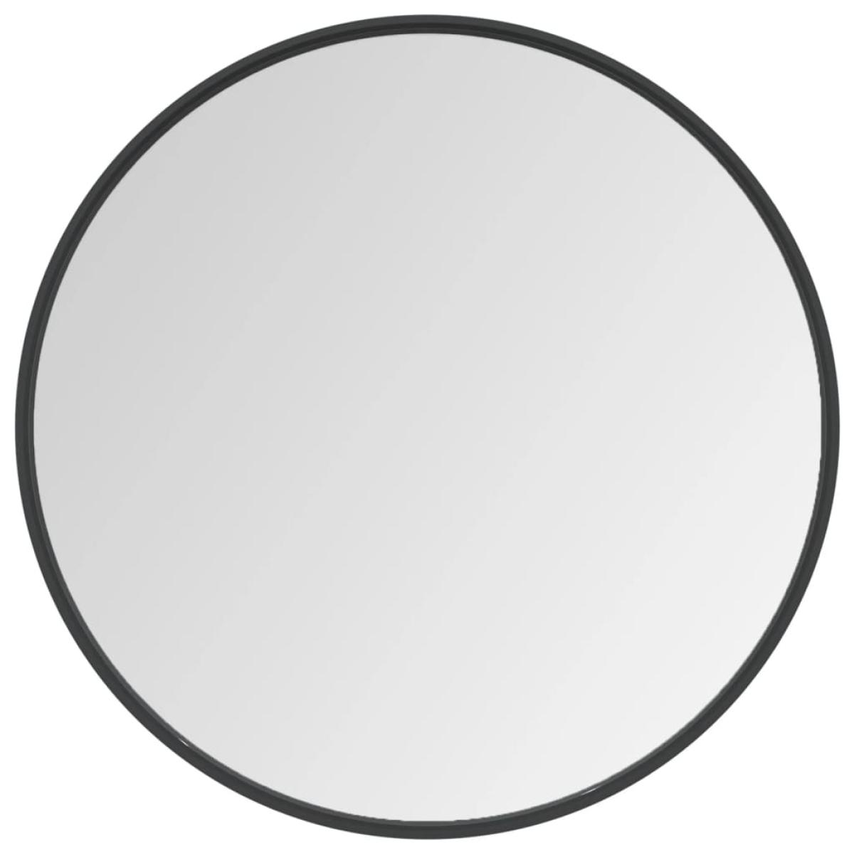 Espejo de pared negro 60 cm