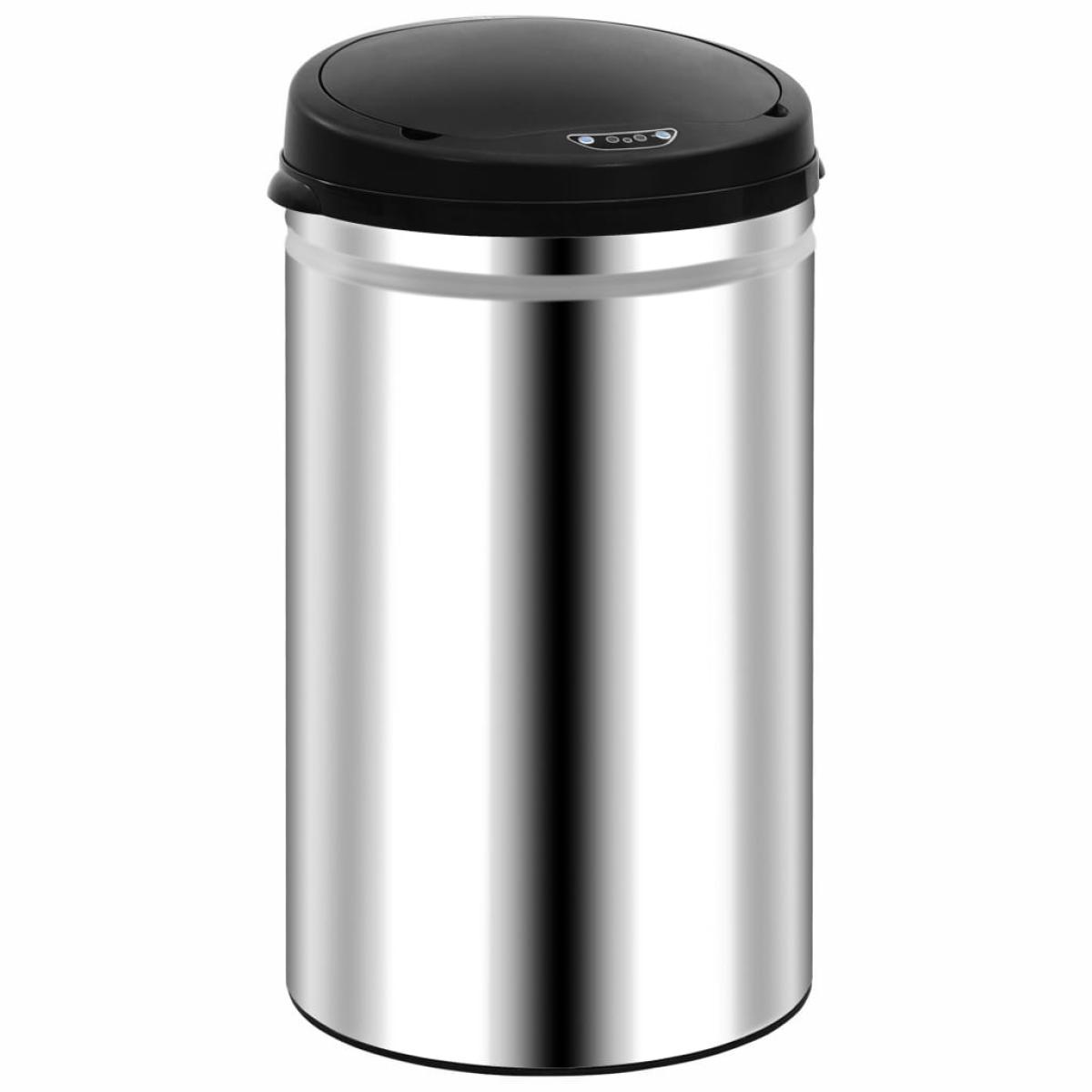 Cubo de basura con sensor automático 40 L acero inoxidable