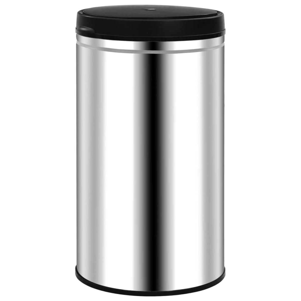 Cubo de basura con sensor automático 60 L acero inoxidable