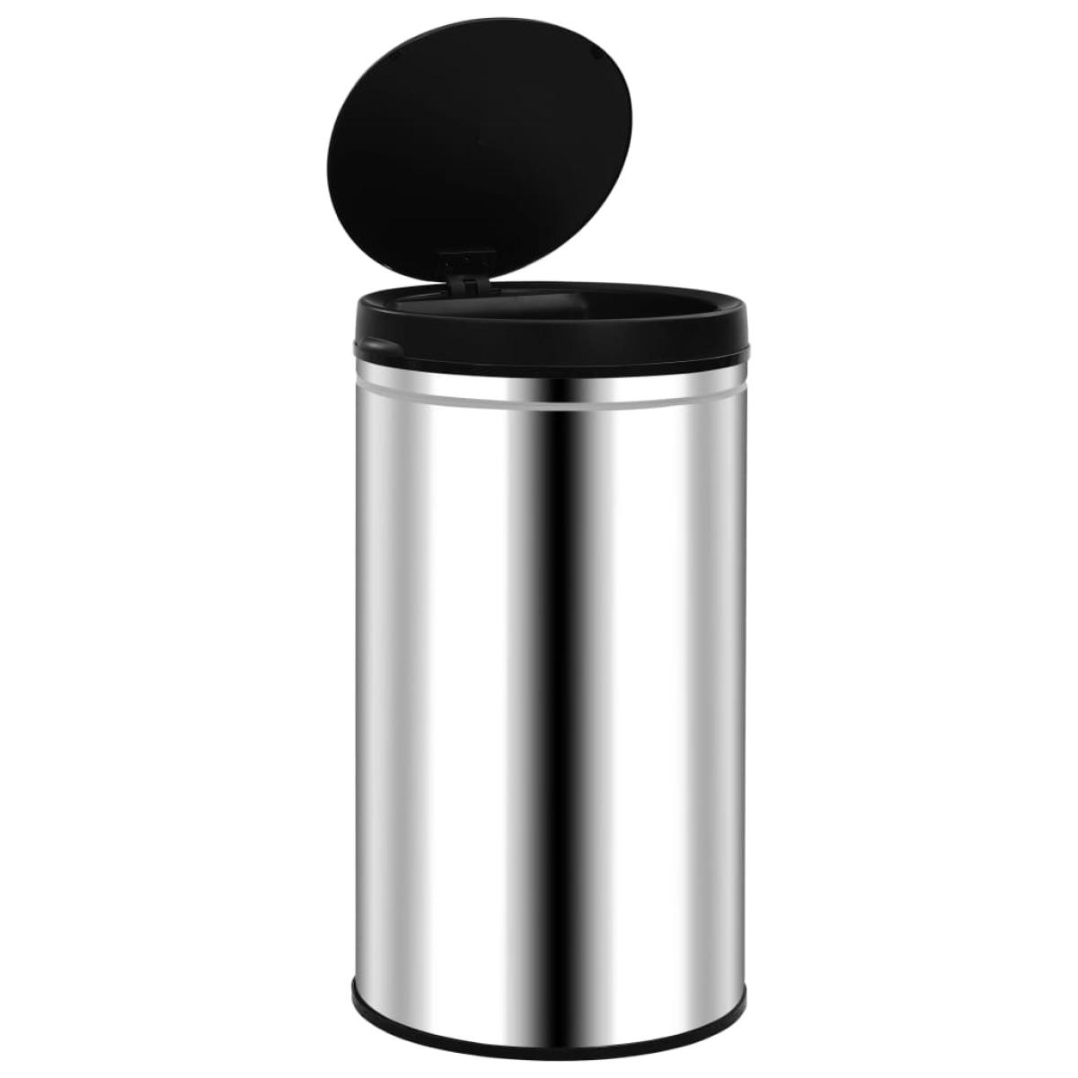 Cubo de basura con sensor automático 60 L acero inoxidable