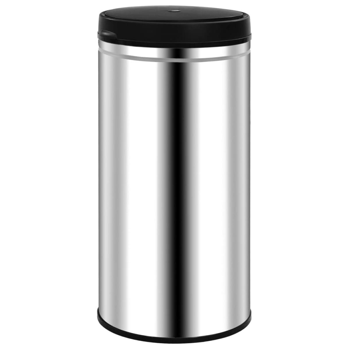 Cubo de basura con sensor automático 70 L acero inoxidable