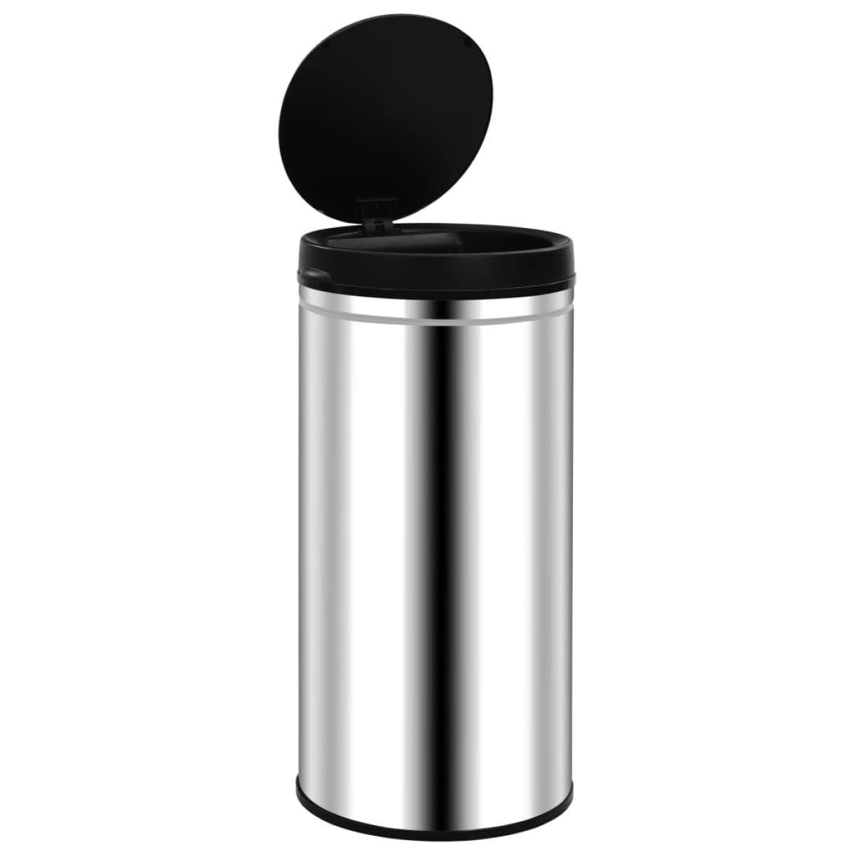 Cubo de basura con sensor automático 70 L acero inoxidable