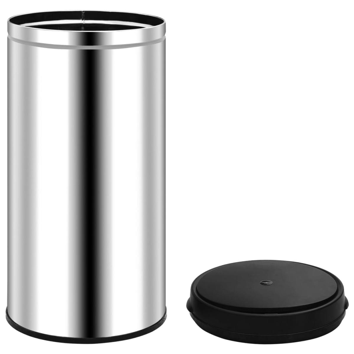 Cubo de basura con sensor automático 70 L acero inoxidable