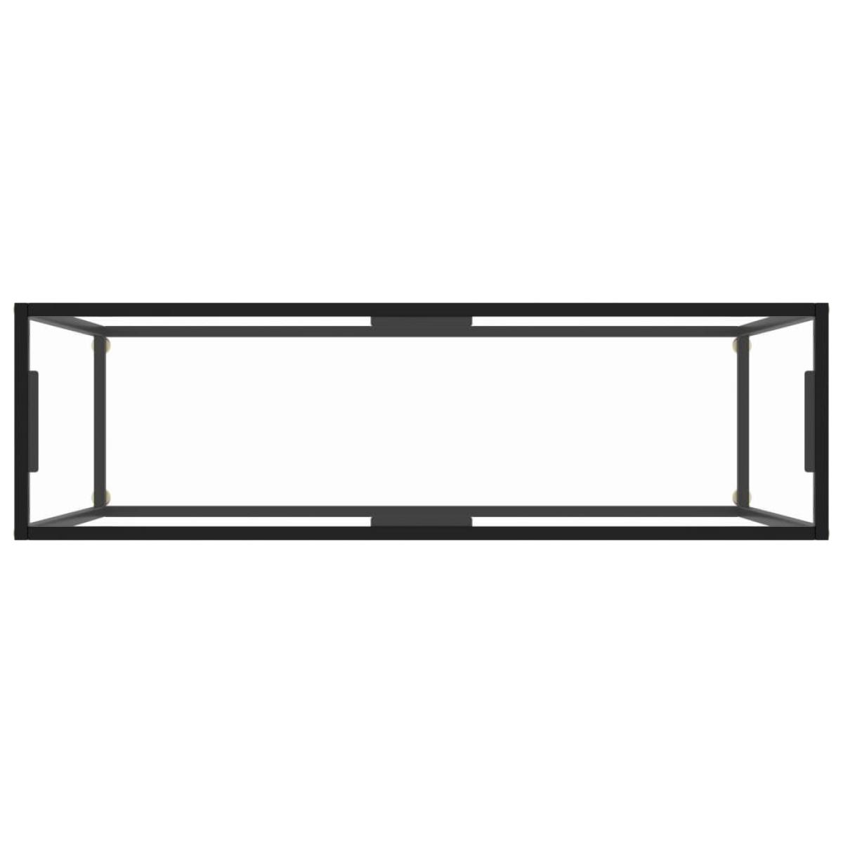 Mesa consola vidrio templado transparente 120x35x75 cm