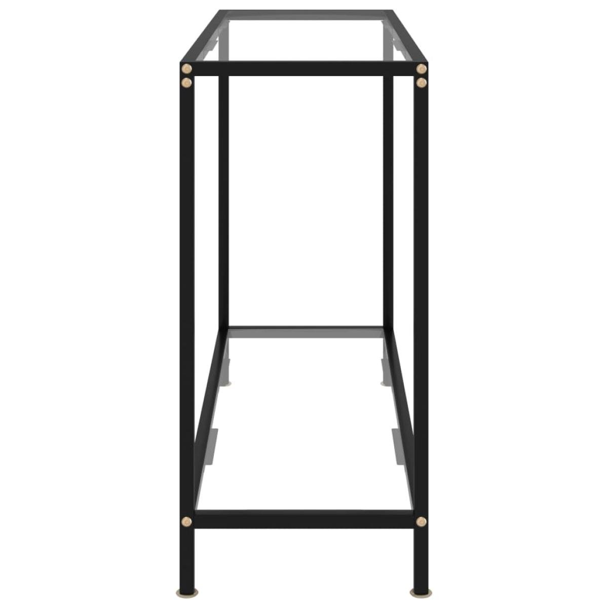 Mesa de consola transparente vidrio templado 100x35x75 cm