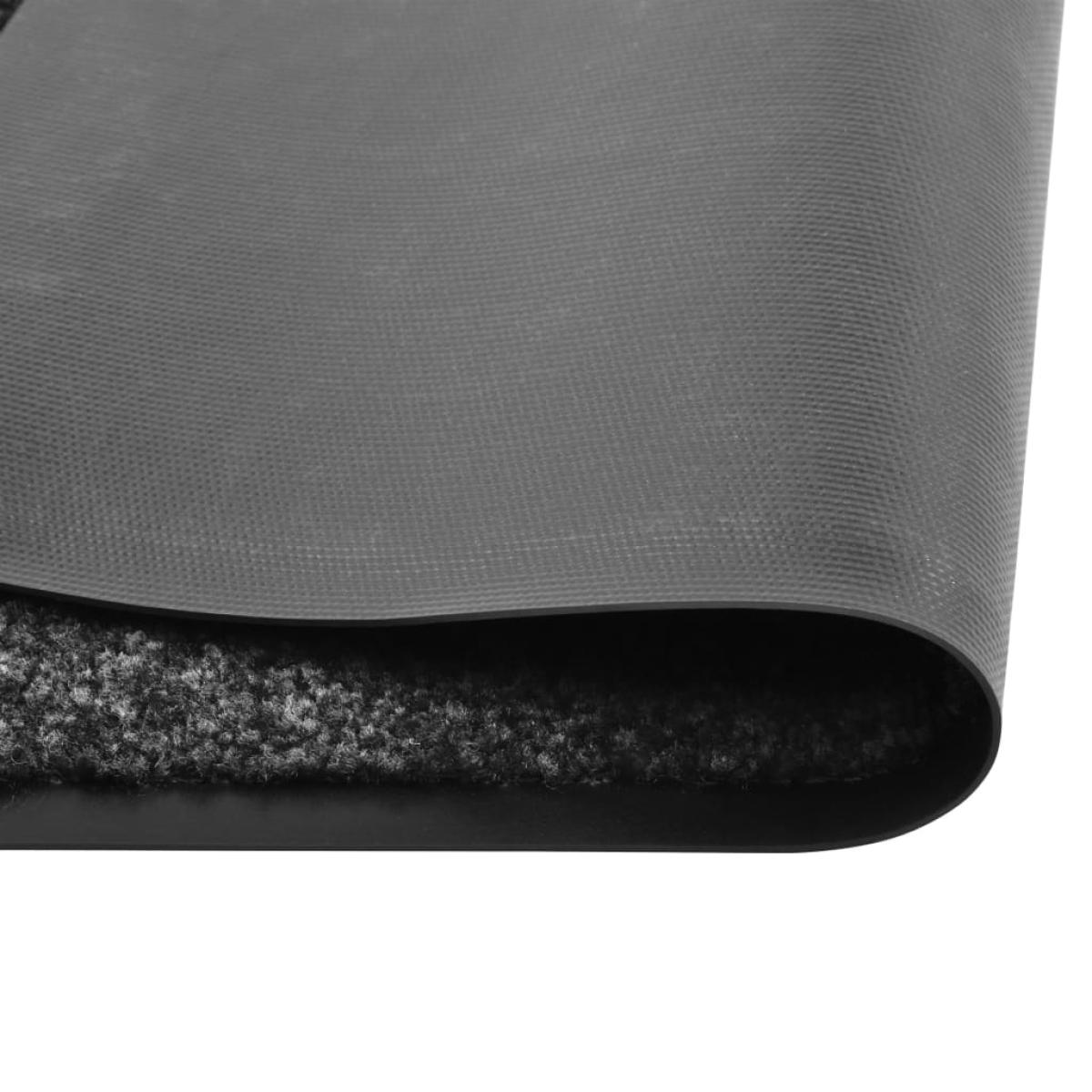 Felpudo lavable negro 90x120 cm