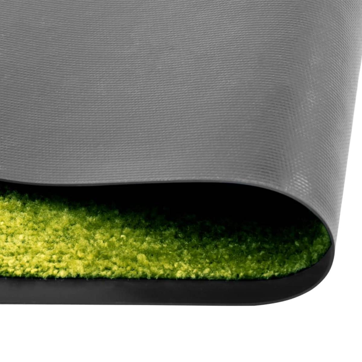 Felpudo lavable verde 60x90 cm