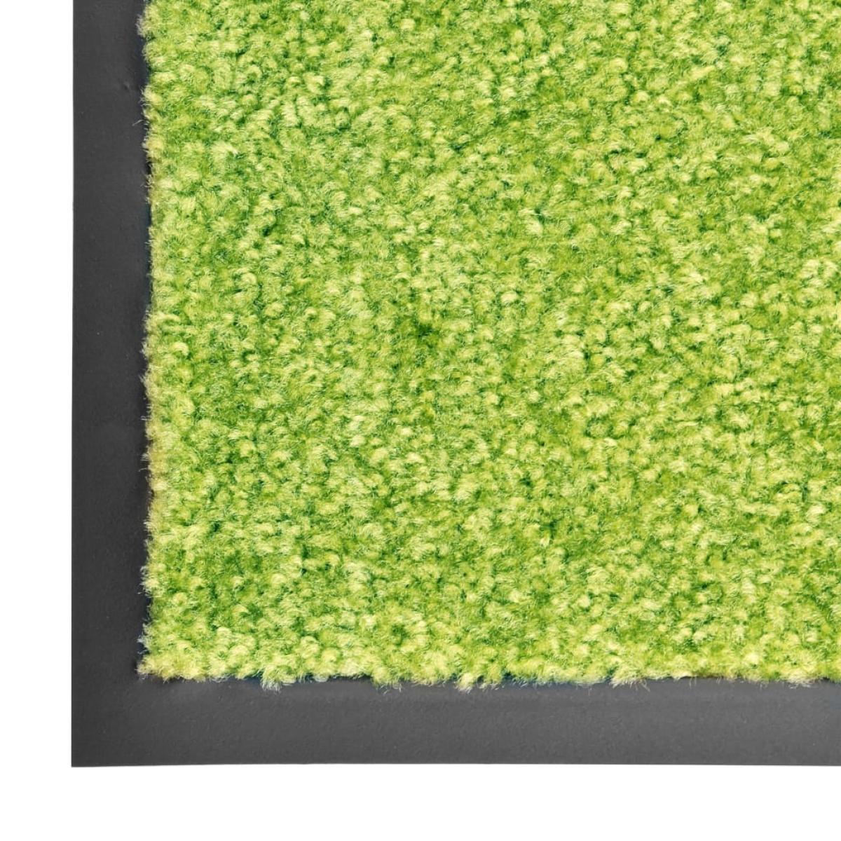 Felpudo lavable verde 60x180 cm