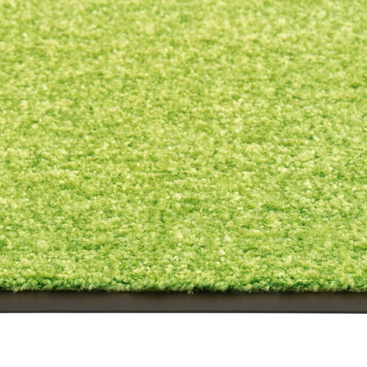 Felpudo lavable verde 60x180 cm