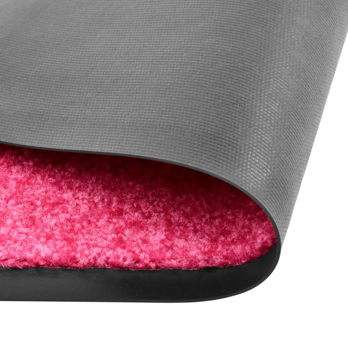 Felpudo lavable rosa 60x90 cm