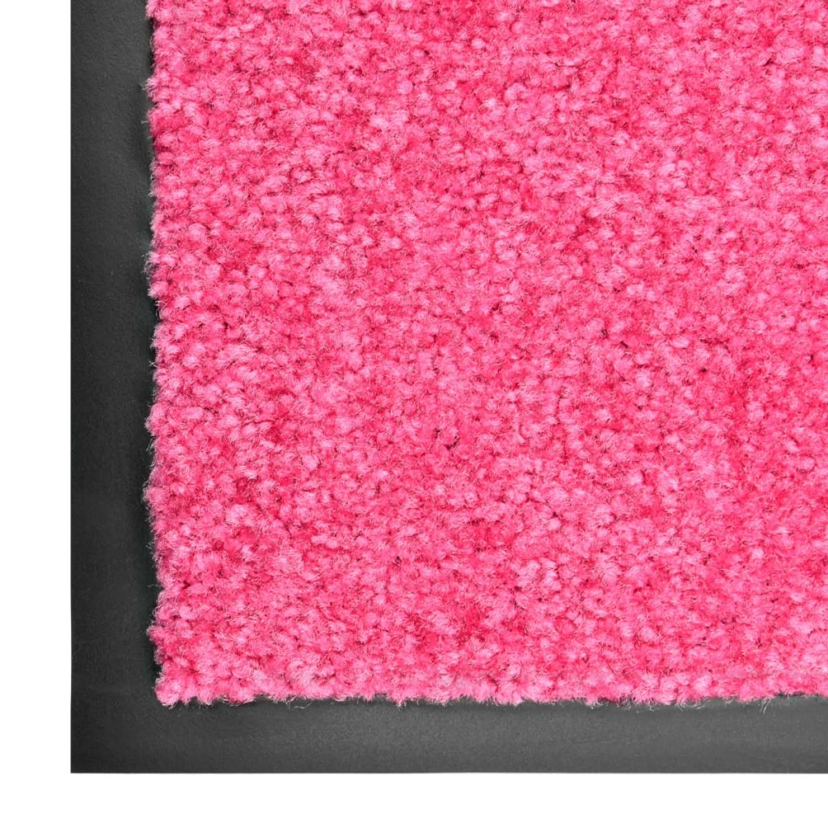Felpudo lavable rosa 60x90 cm