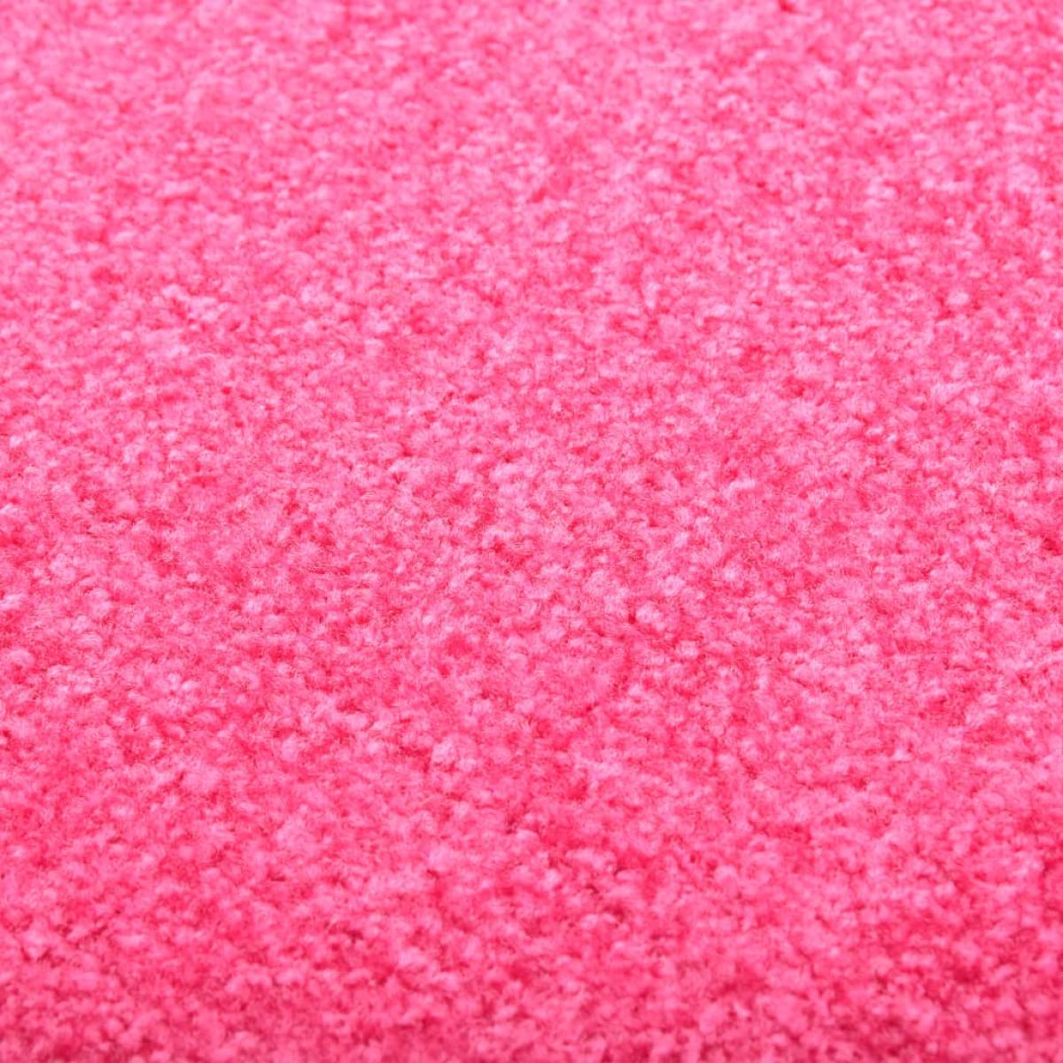 Felpudo lavable rosa 60x90 cm