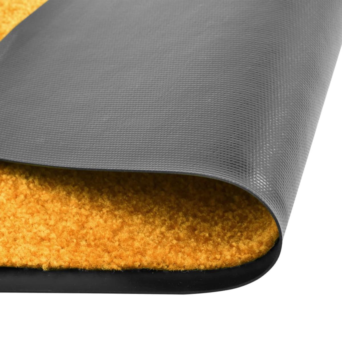 Felpudo lavable naranja 60x180 cm