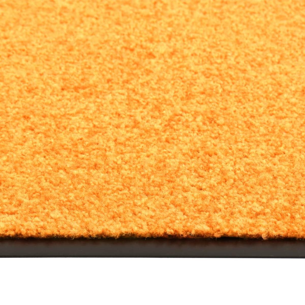 Felpudo lavable naranja 60x180 cm