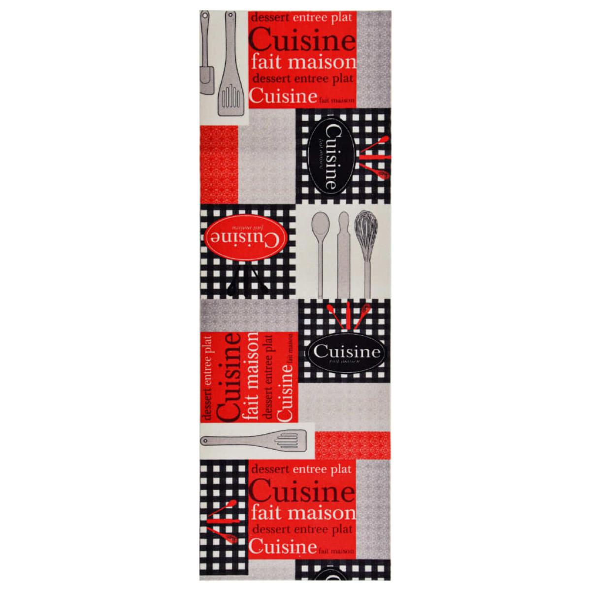 Alfombra de cocina lavable Cuisine 45x150 cm