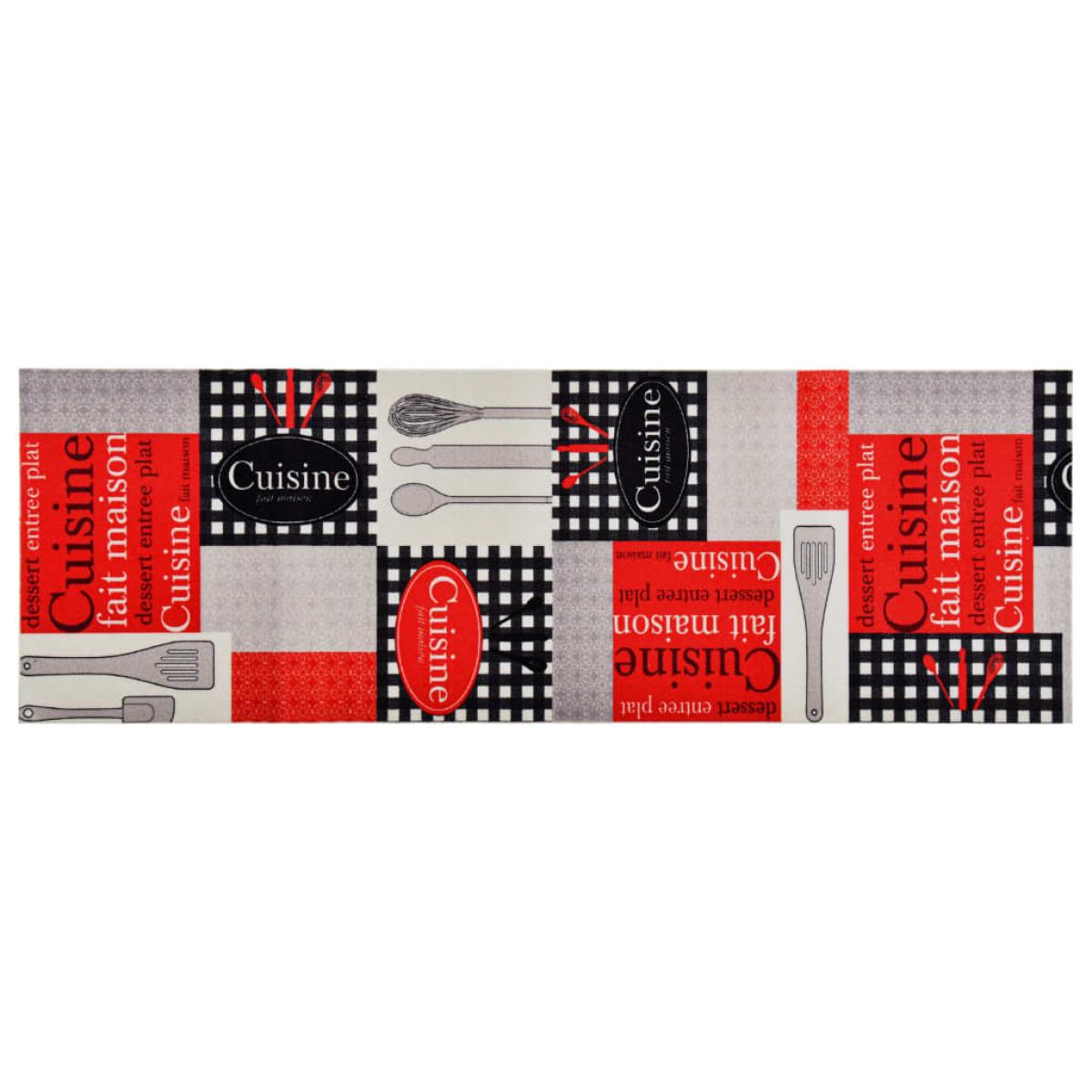 Alfombra de cocina lavable Cuisine 45x150 cm