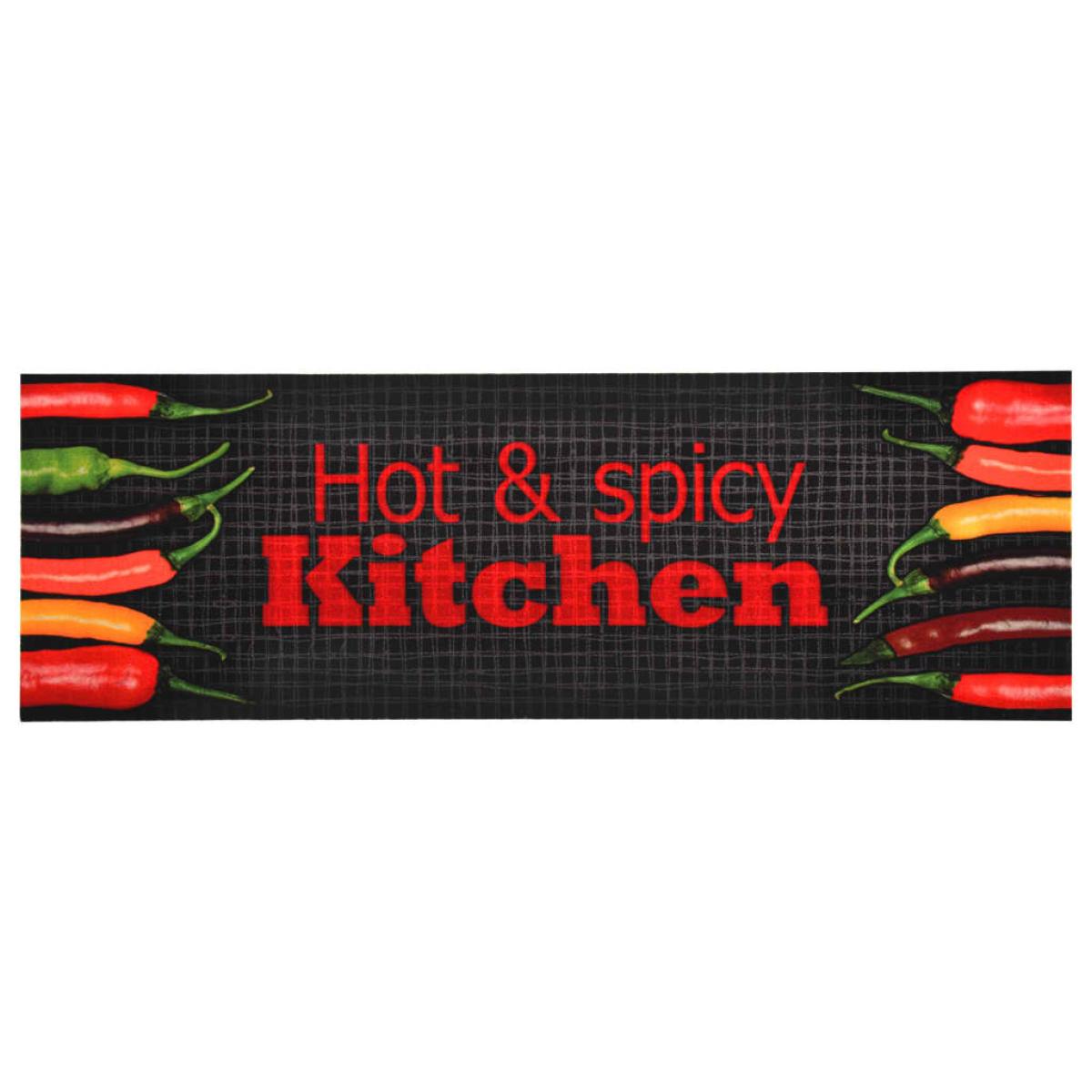 Alfombra de cocina lavable Hot&Spicy 45x150 cm