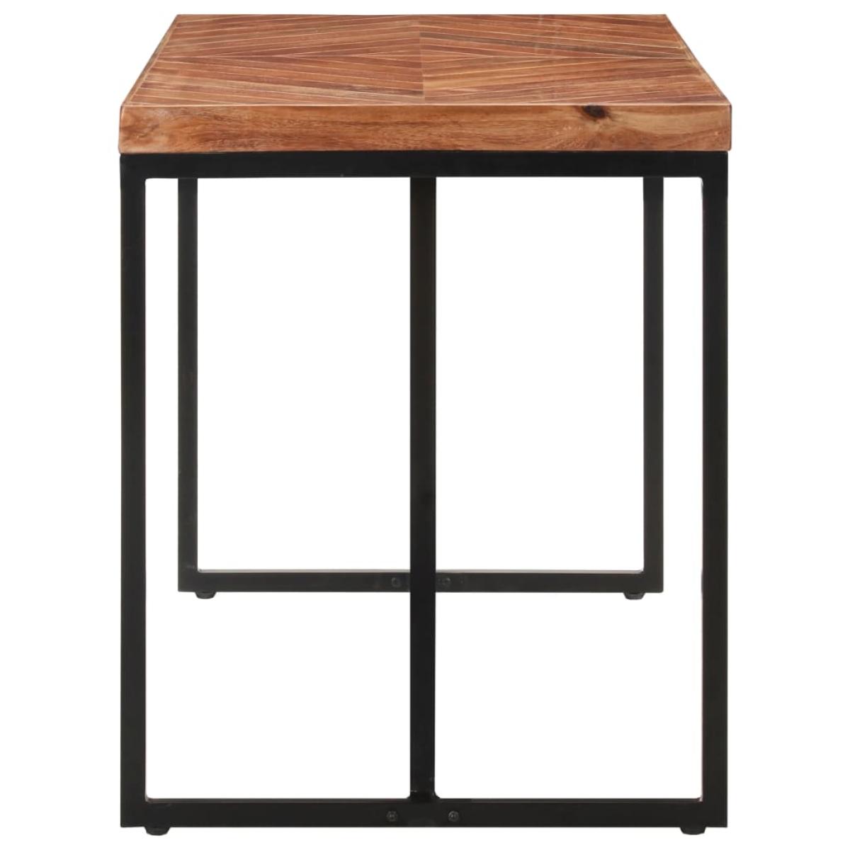 Mesa de comedor madera maciza de acacia y mango 120x60x76 cm