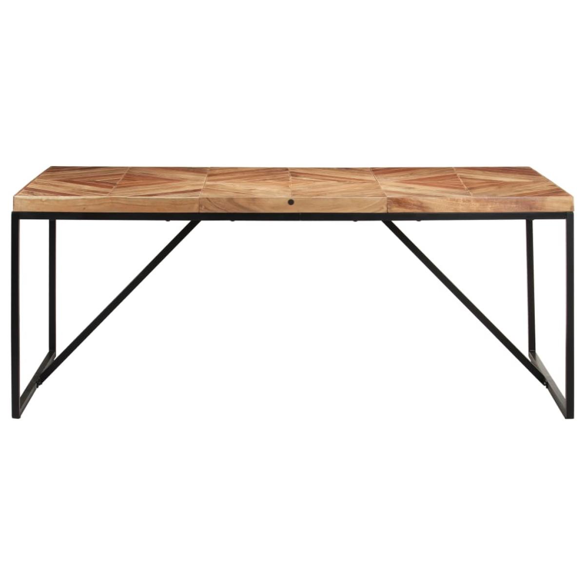 Mesa de comedor de madera maciza de acacia y mango 180x90x76 cm
