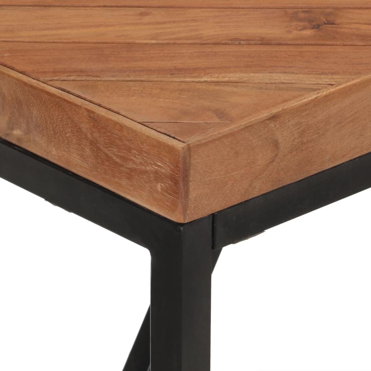 Mesa de comedor de madera maciza de acacia y mango 180x90x76 cm
