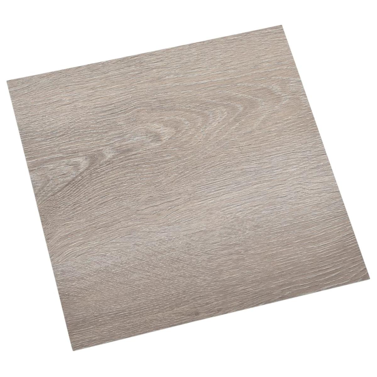 Lamas para suelo autoadhesivas 55 piezas PVC 5,11 m² gris taupe