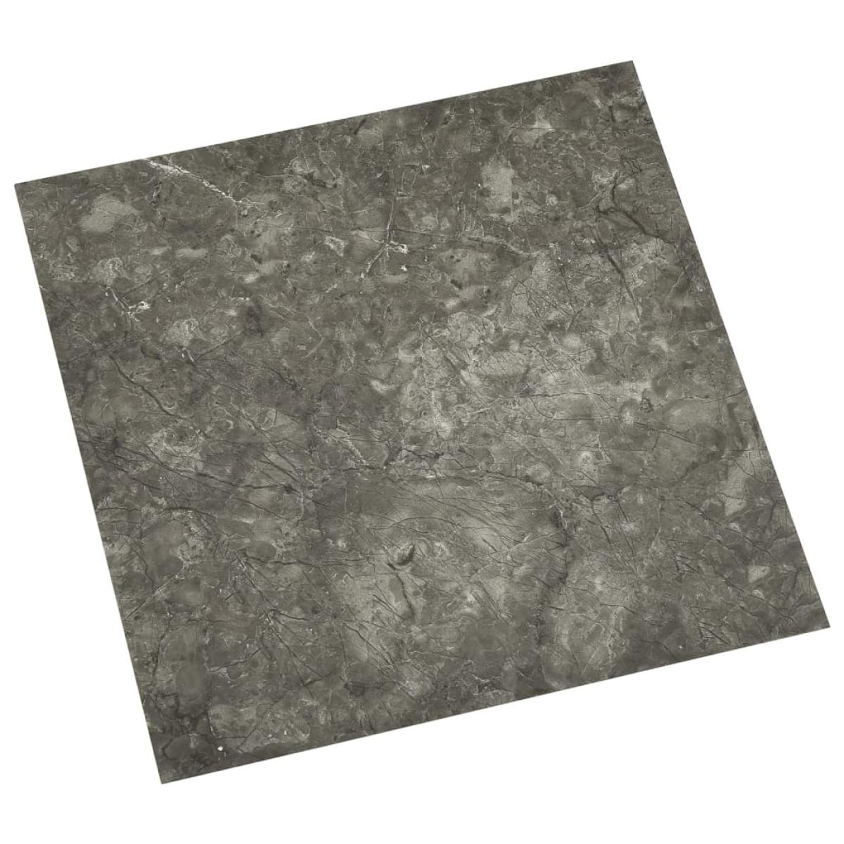 Lamas para suelo autoadhesivas 55 piezas PVC 5,11 m² gris