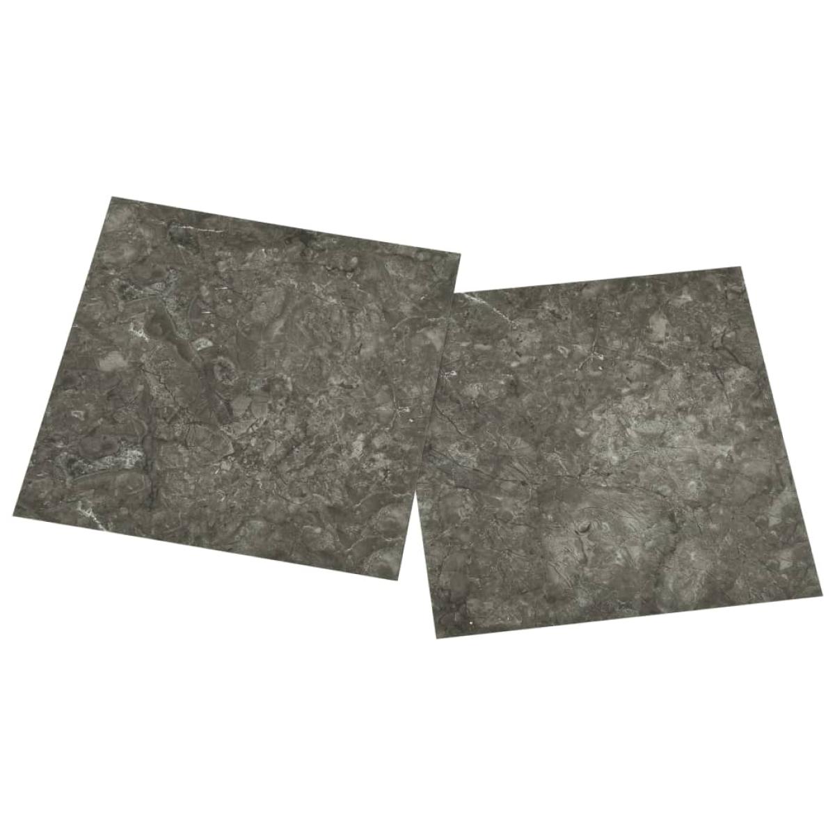 Lamas para suelo autoadhesivas 55 piezas PVC 5,11 m² gris