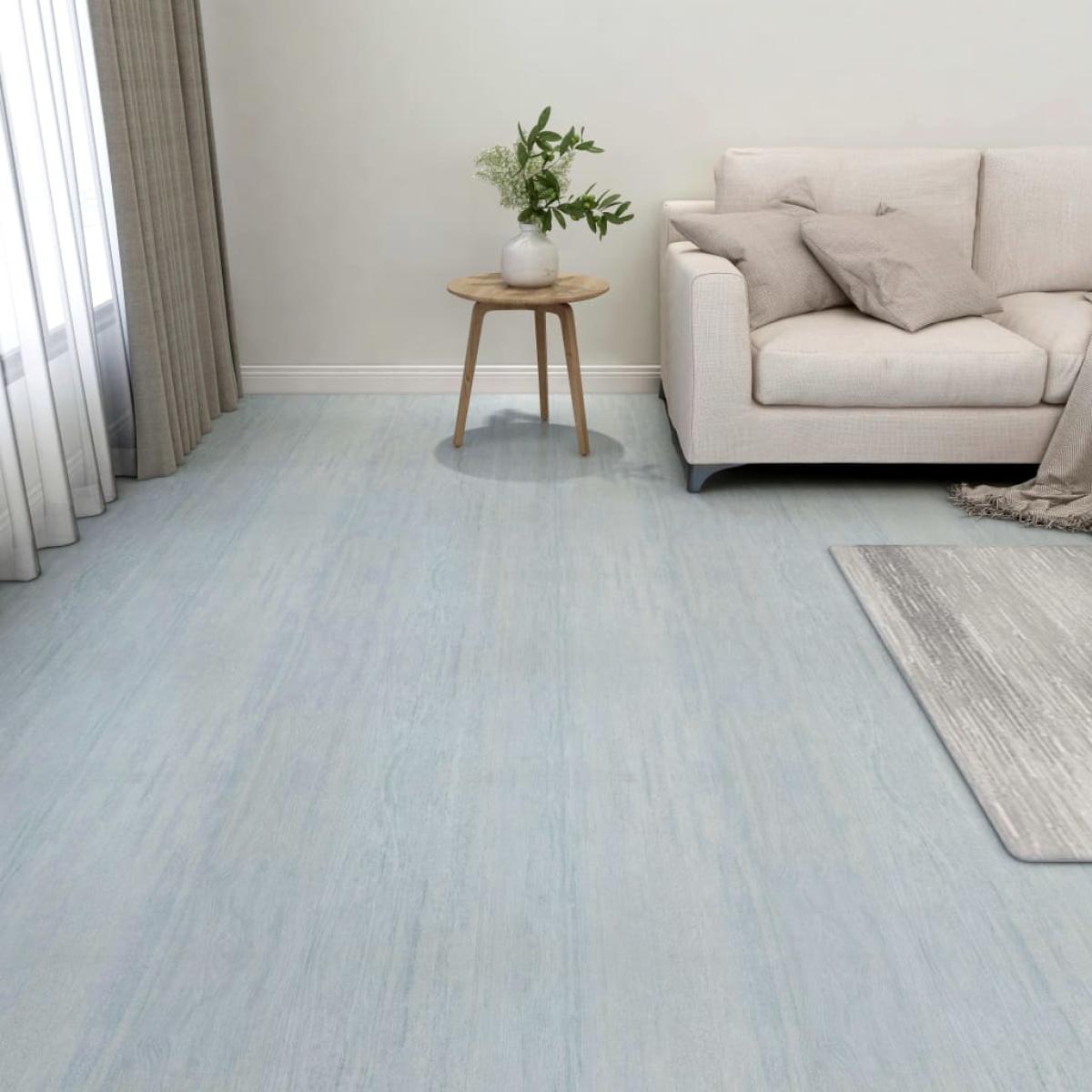 Lamas para suelo autoadhesivas 55 piezas PVC 5,11 m² verde