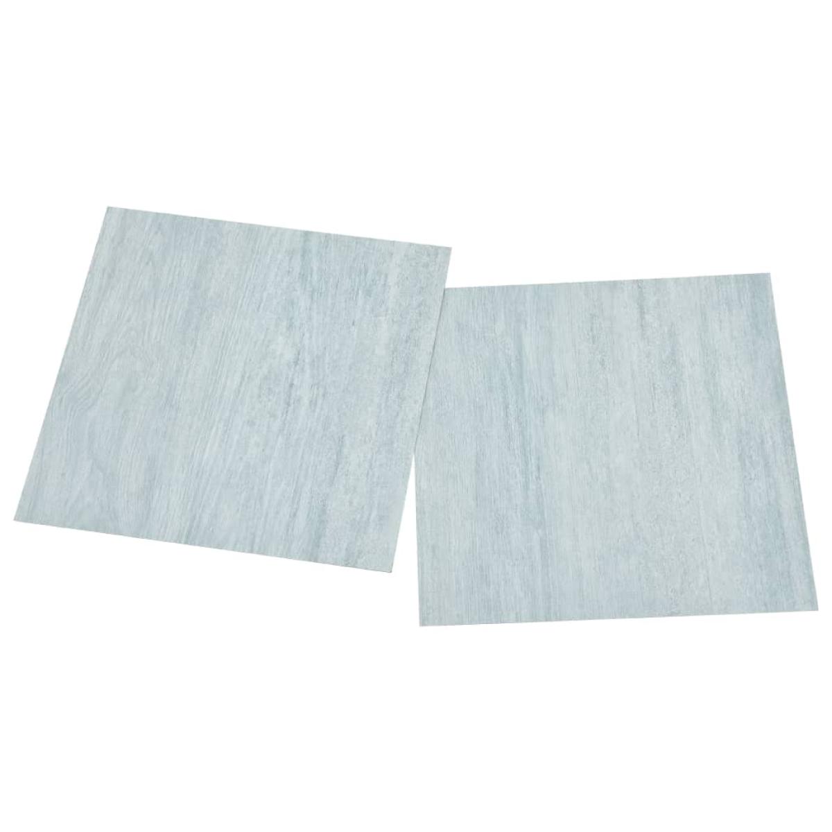 Lamas para suelo autoadhesivas 55 piezas PVC 5,11 m² verde