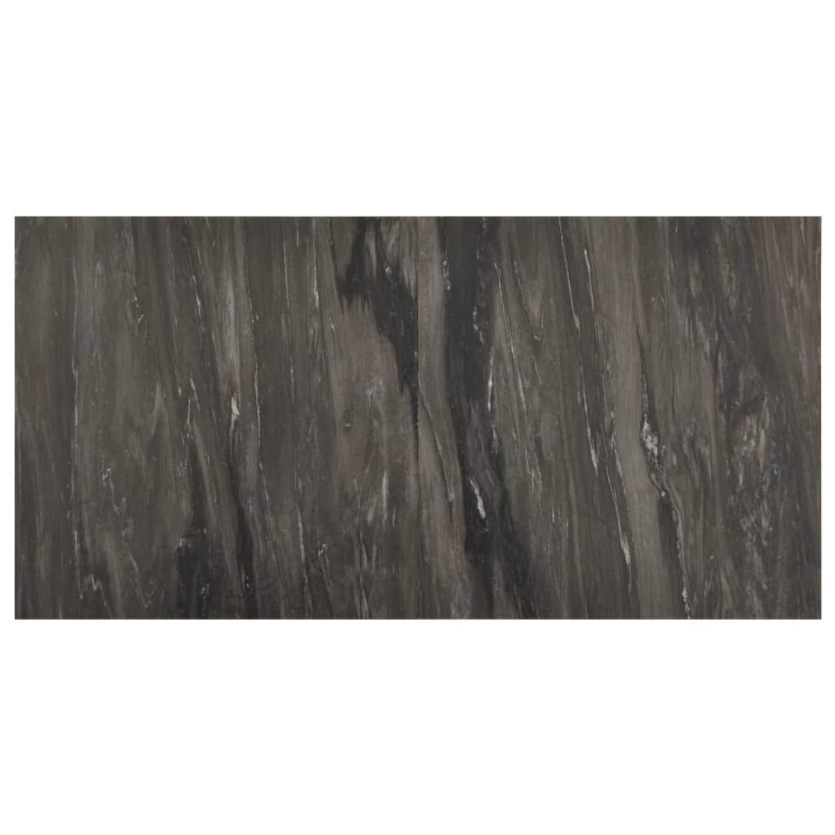 Lamas para suelo autoadhesivas 55 uds PVC 5,11 m² gris oscuro