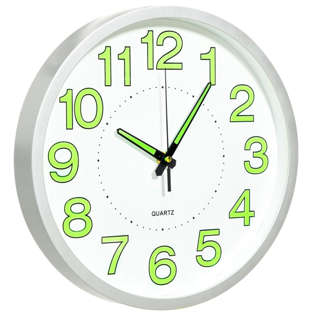 Reloj de pared luminoso blanco 30 cm