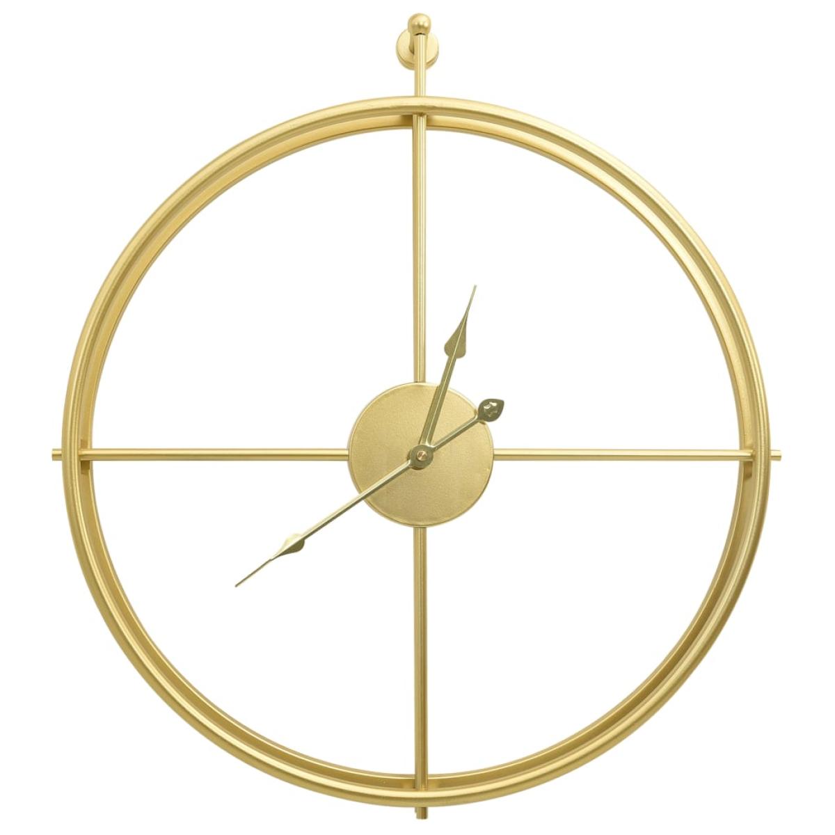 Reloj de pared de hierro dorado 52 cm