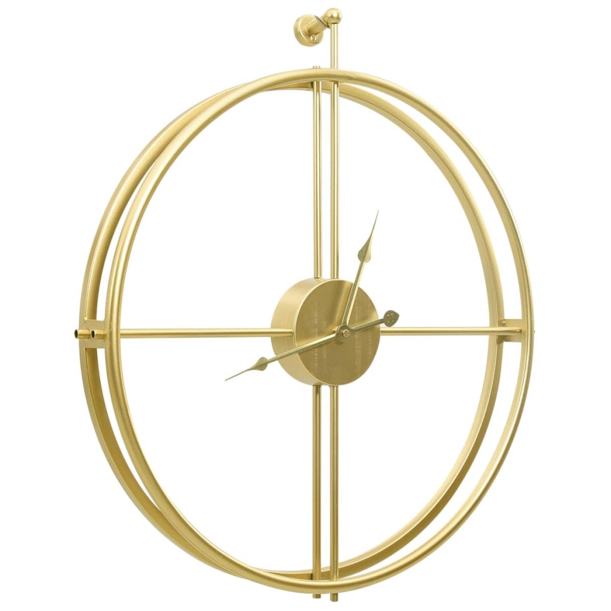 Reloj de pared de hierro dorado 52 cm