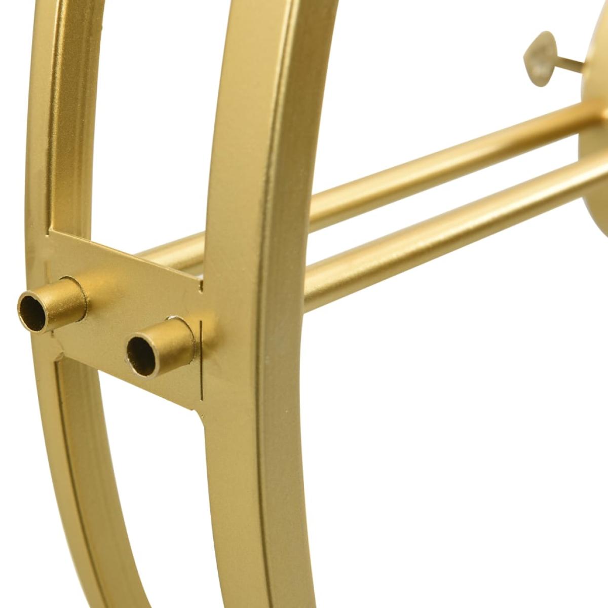Reloj de pared de hierro dorado 52 cm