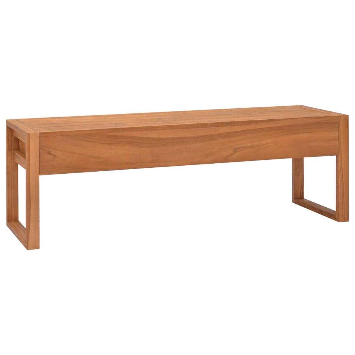 Mueble para TV de madera reciclada de teca 140x40x45 cm