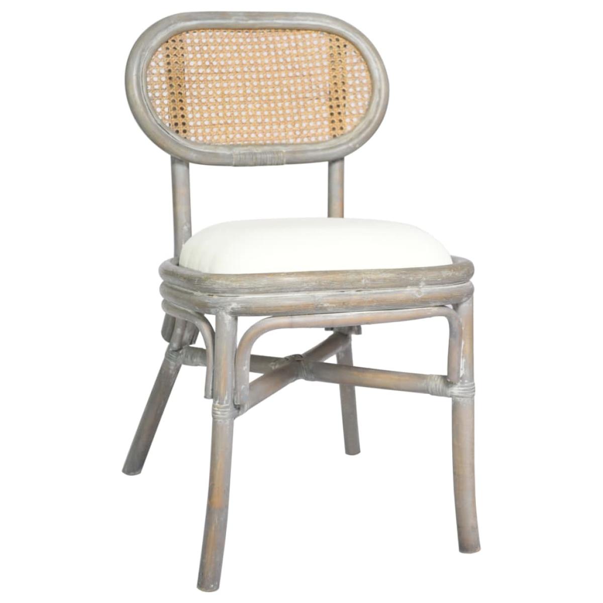 Sillas de comedor 2 unidades lino gris 