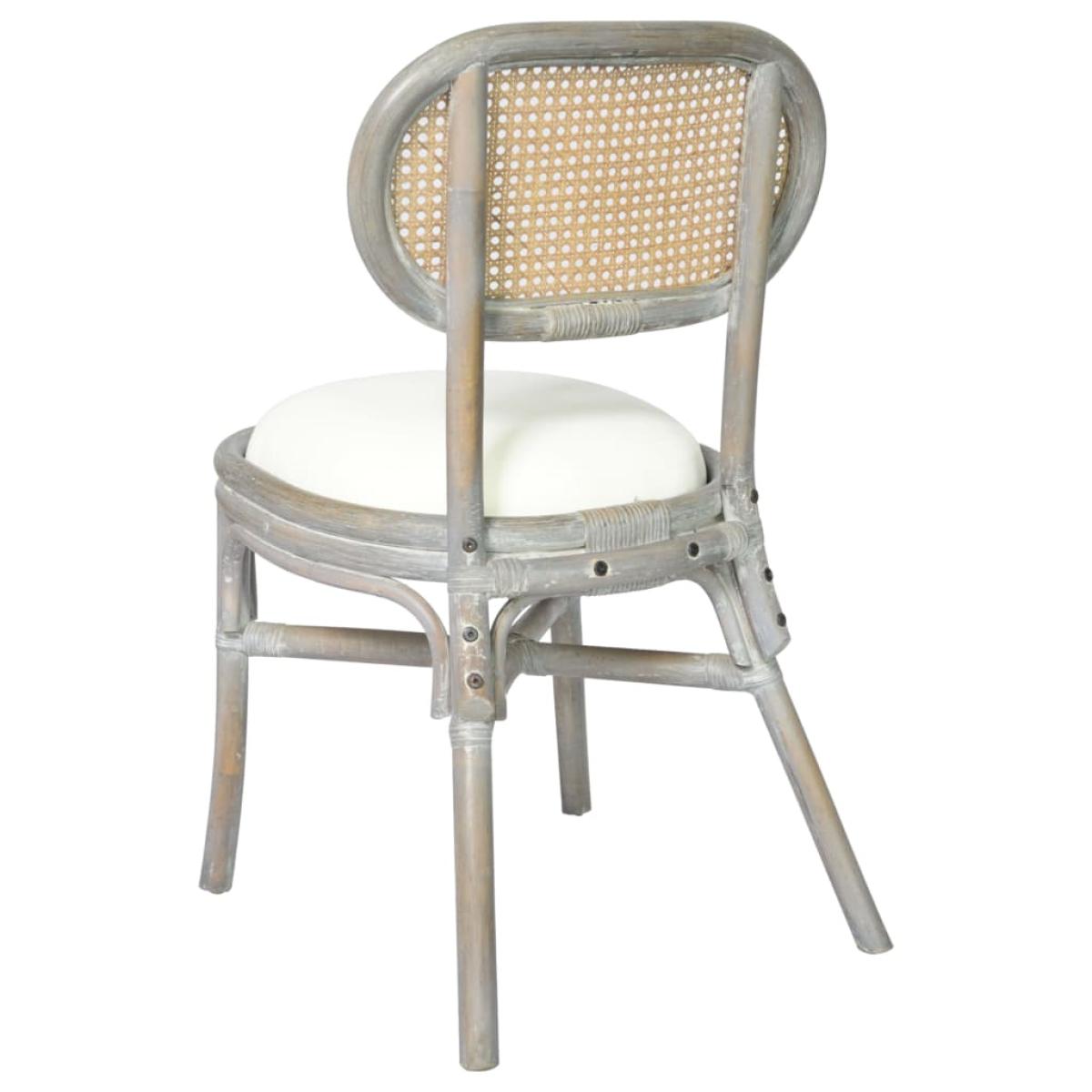 Sillas de comedor 2 unidades lino gris 
