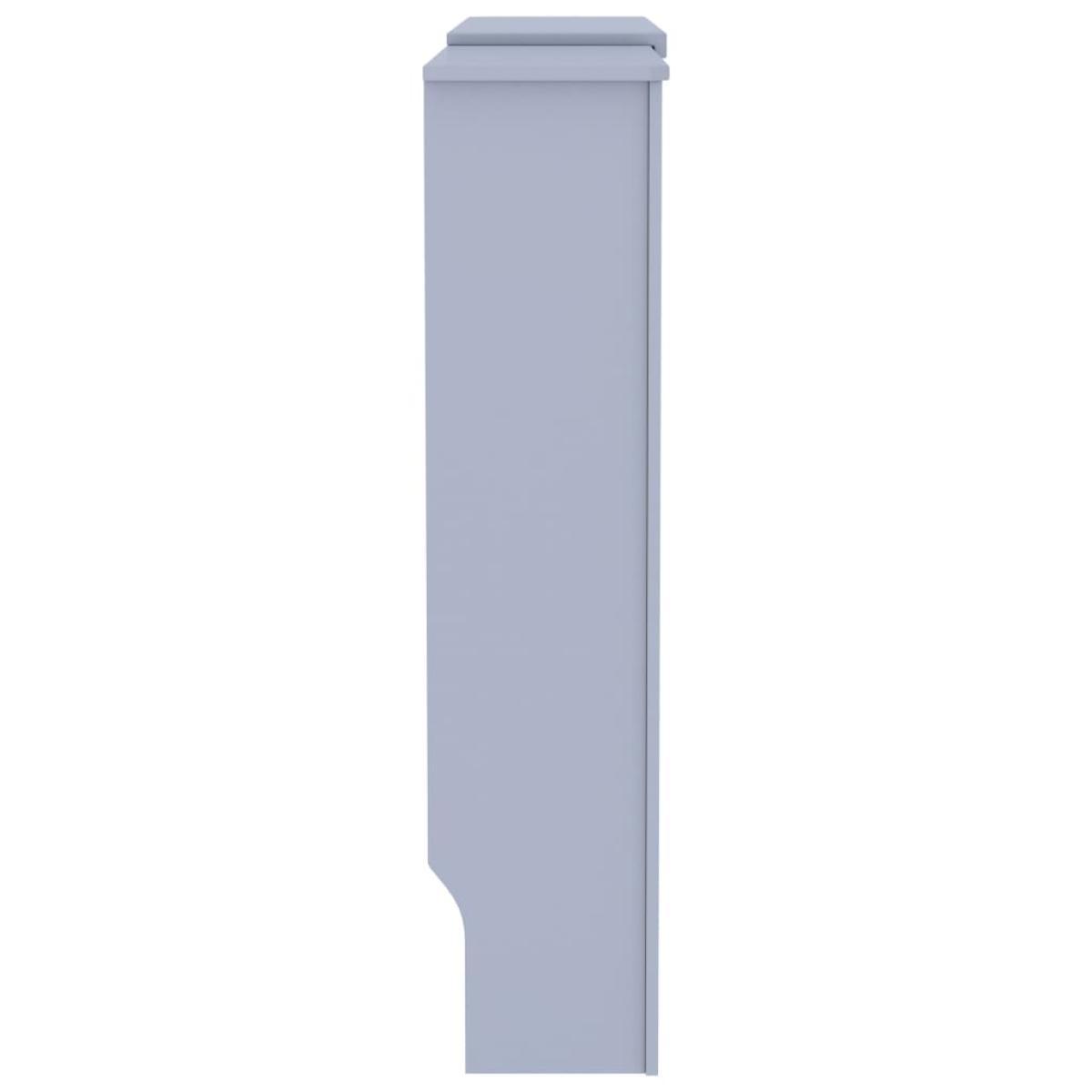 Cubierta para radiador MDF gris 205 cm