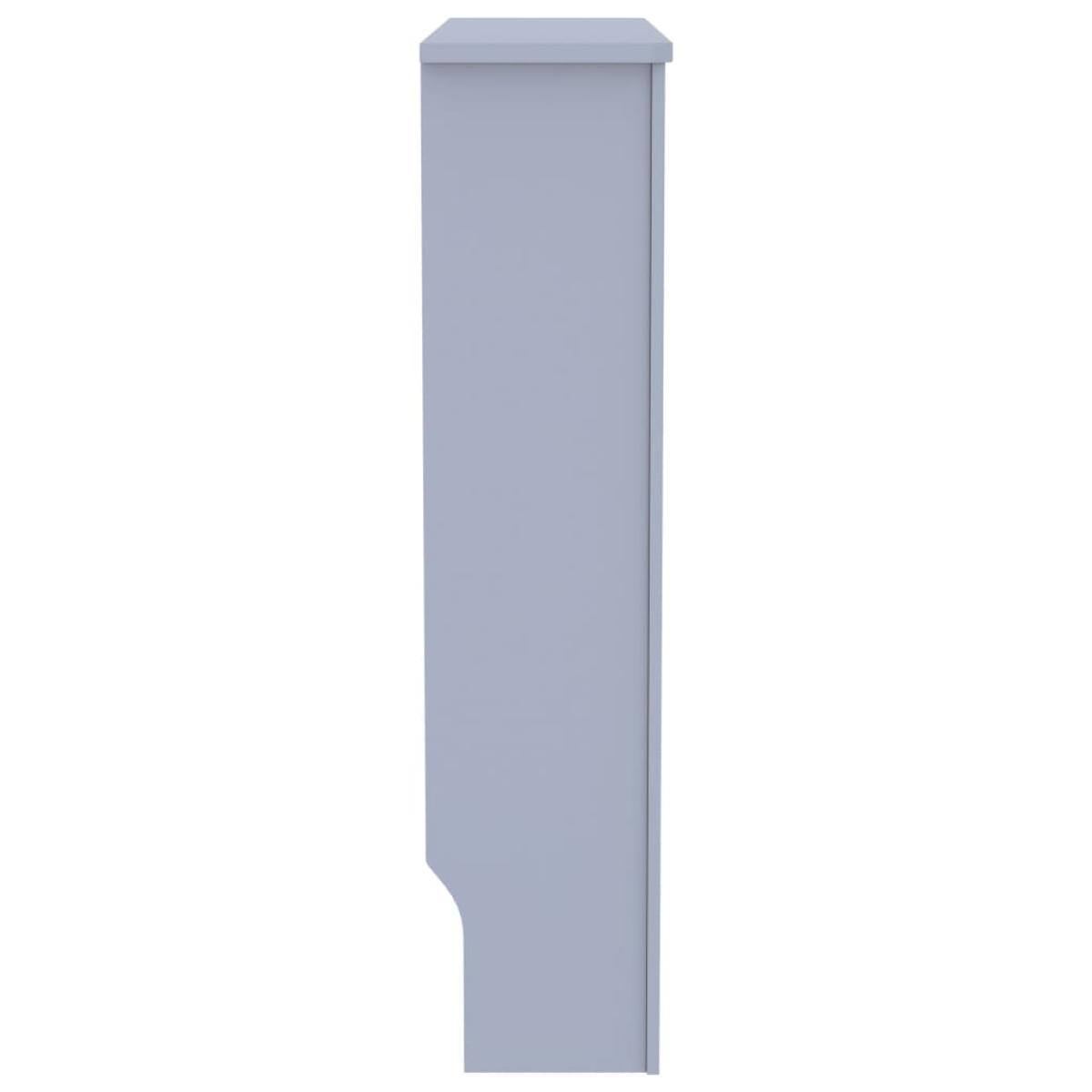 Cubierta para radiador MDF gris 78 cm