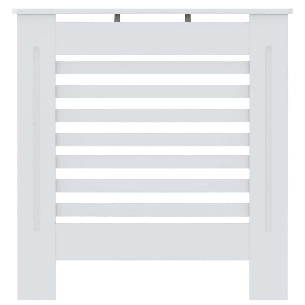 Cubierta para radiador MDF blanco 78 cm