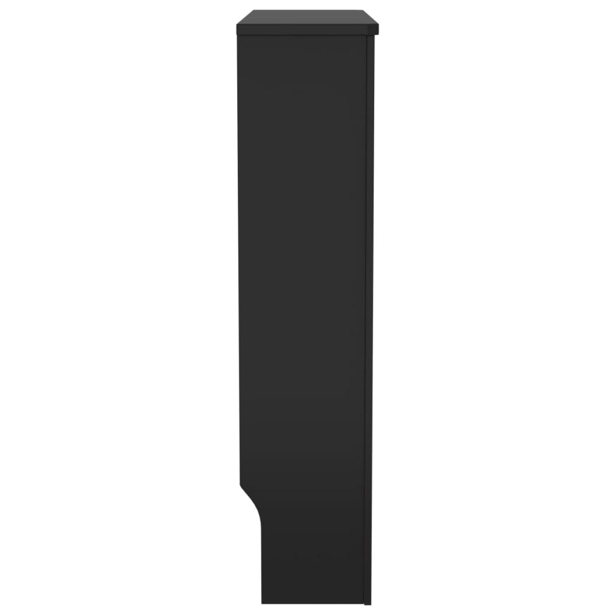 Cubierta para radiador MDF negro 78 cm