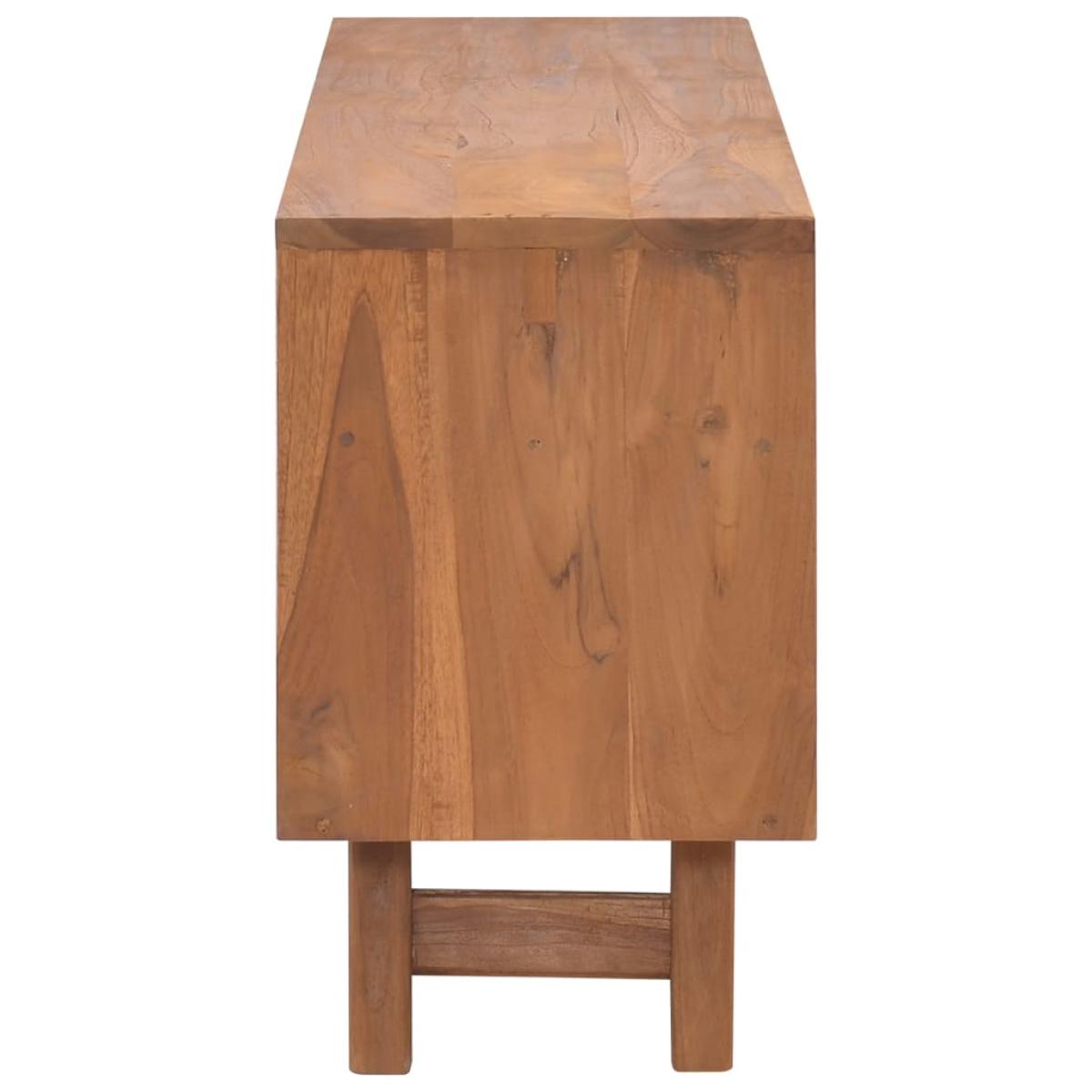 Mueble para TV de madera maciza de mango 110x30x50 cm