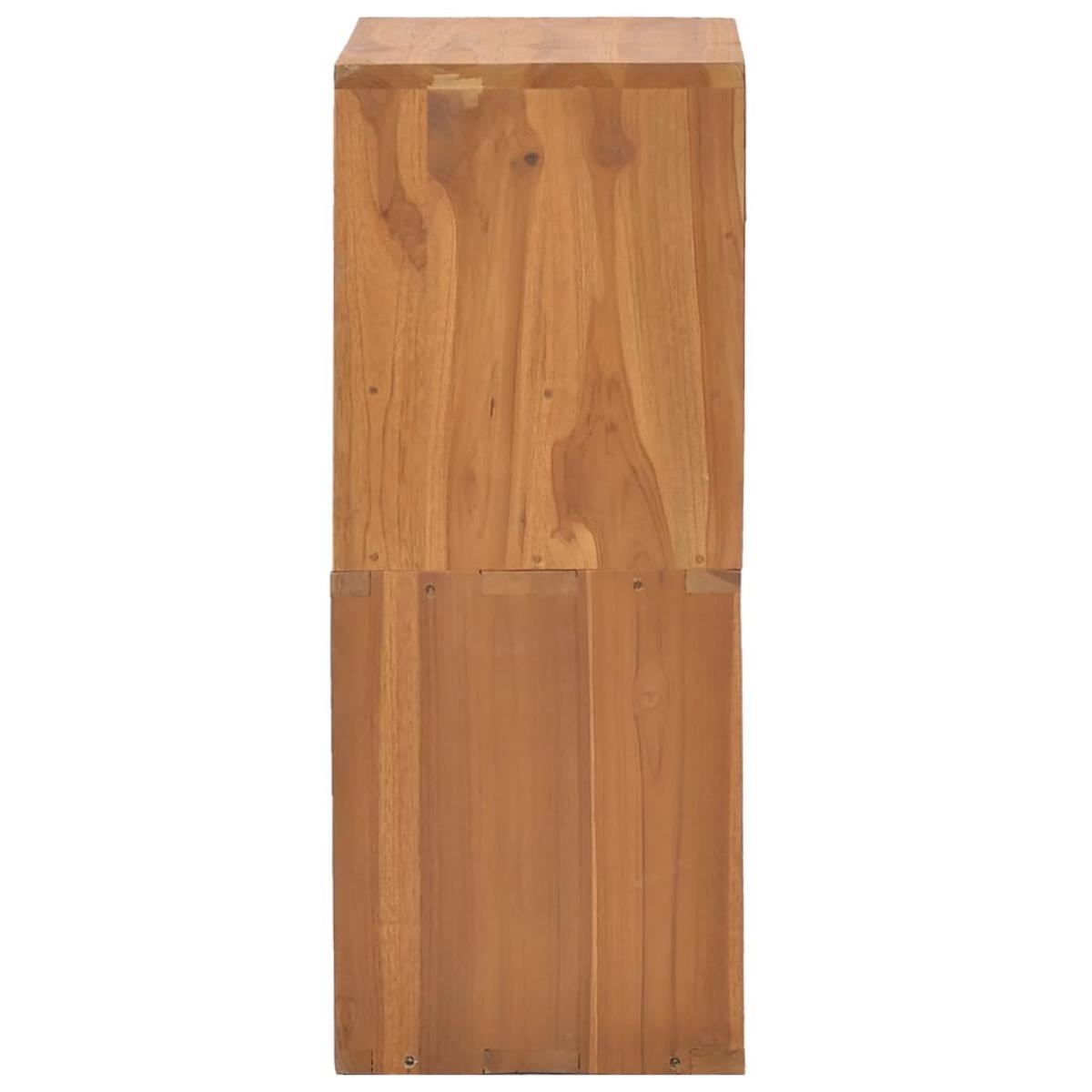 Mueble de almacenaje madera maciza de teca 40x30x76 cm