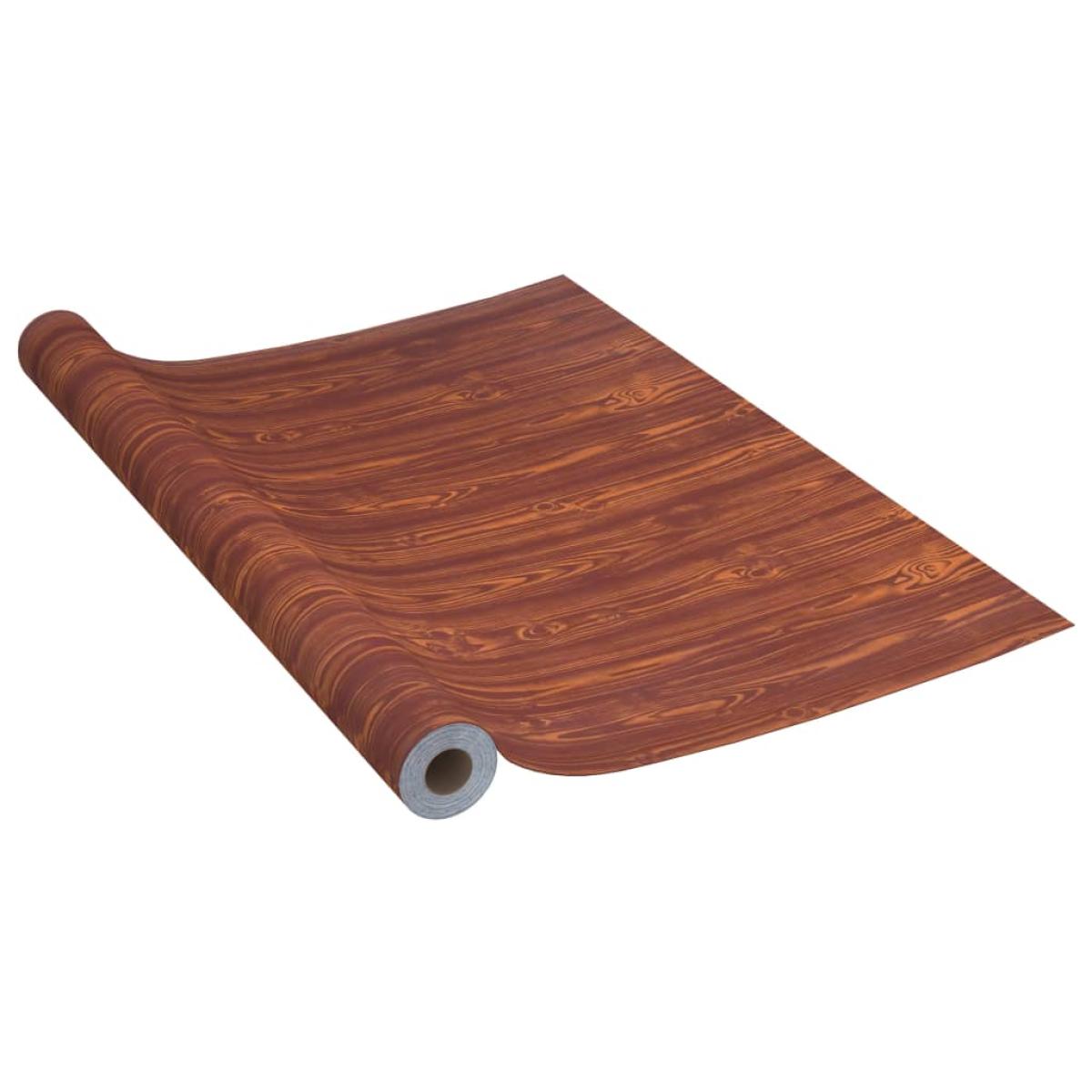 Láminas autoadhesivas muebles PVC color acacia 500x90 cm