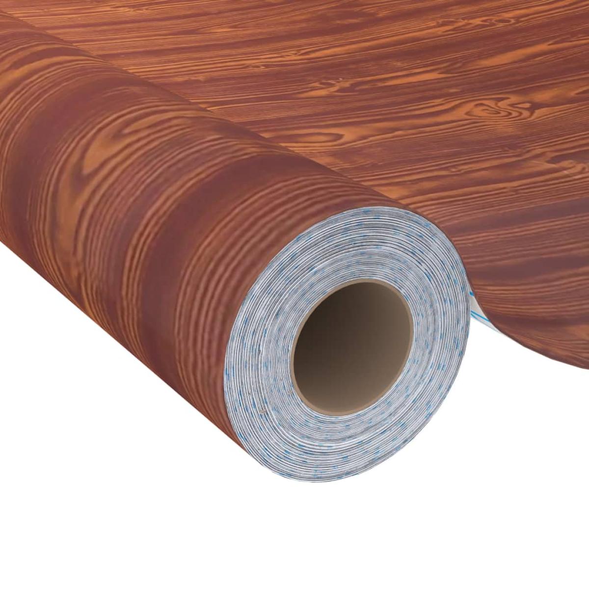 Láminas autoadhesivas muebles PVC color acacia 500x90 cm