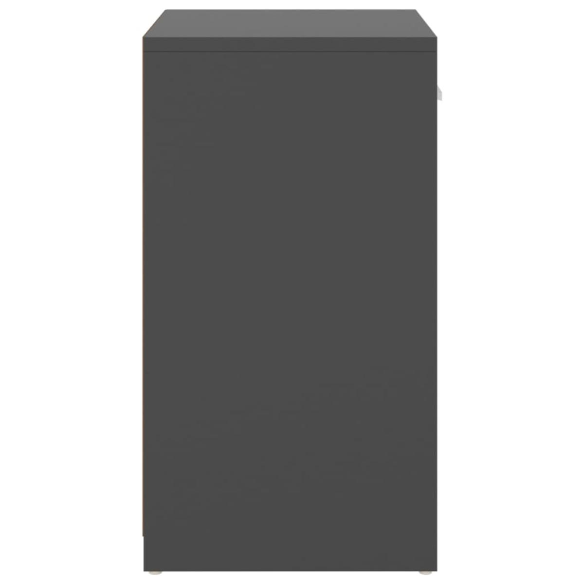 Banco zapatero aglomerado gris 94,5x31x57 cm