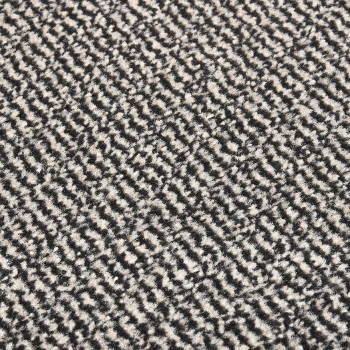 Felpudo de nudo marrón claro 40x60 cm