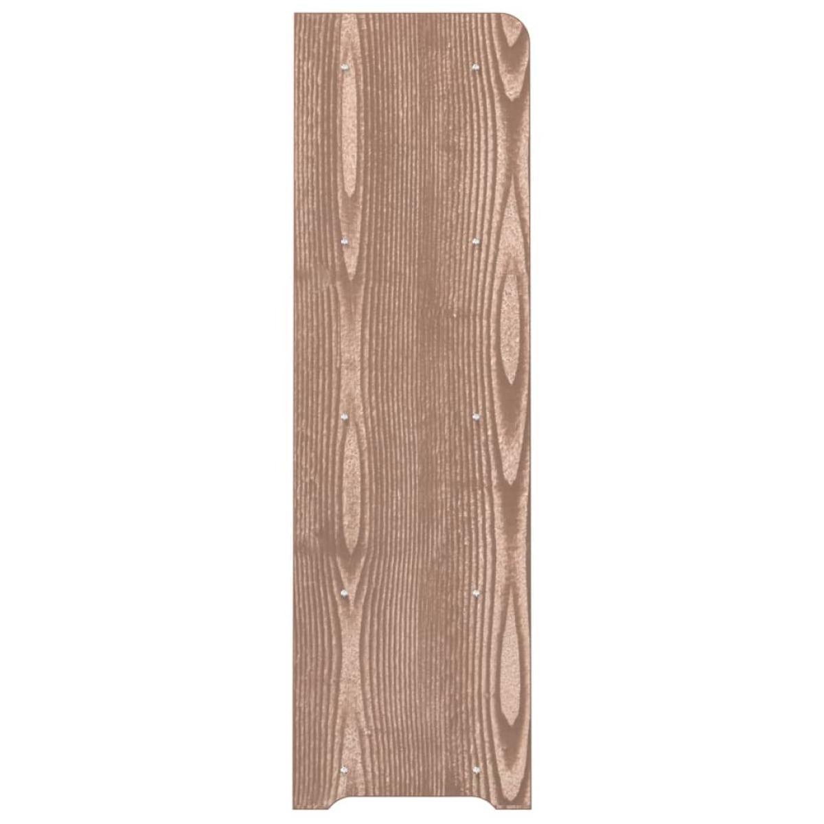 Mueble zapatero de madera contrachapada marrón 65x24x81 cm